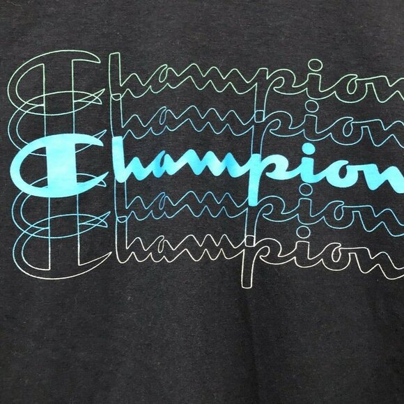 Champion Girls Blue Classic Logo t-shirt Size XL - Picture 2 of 5